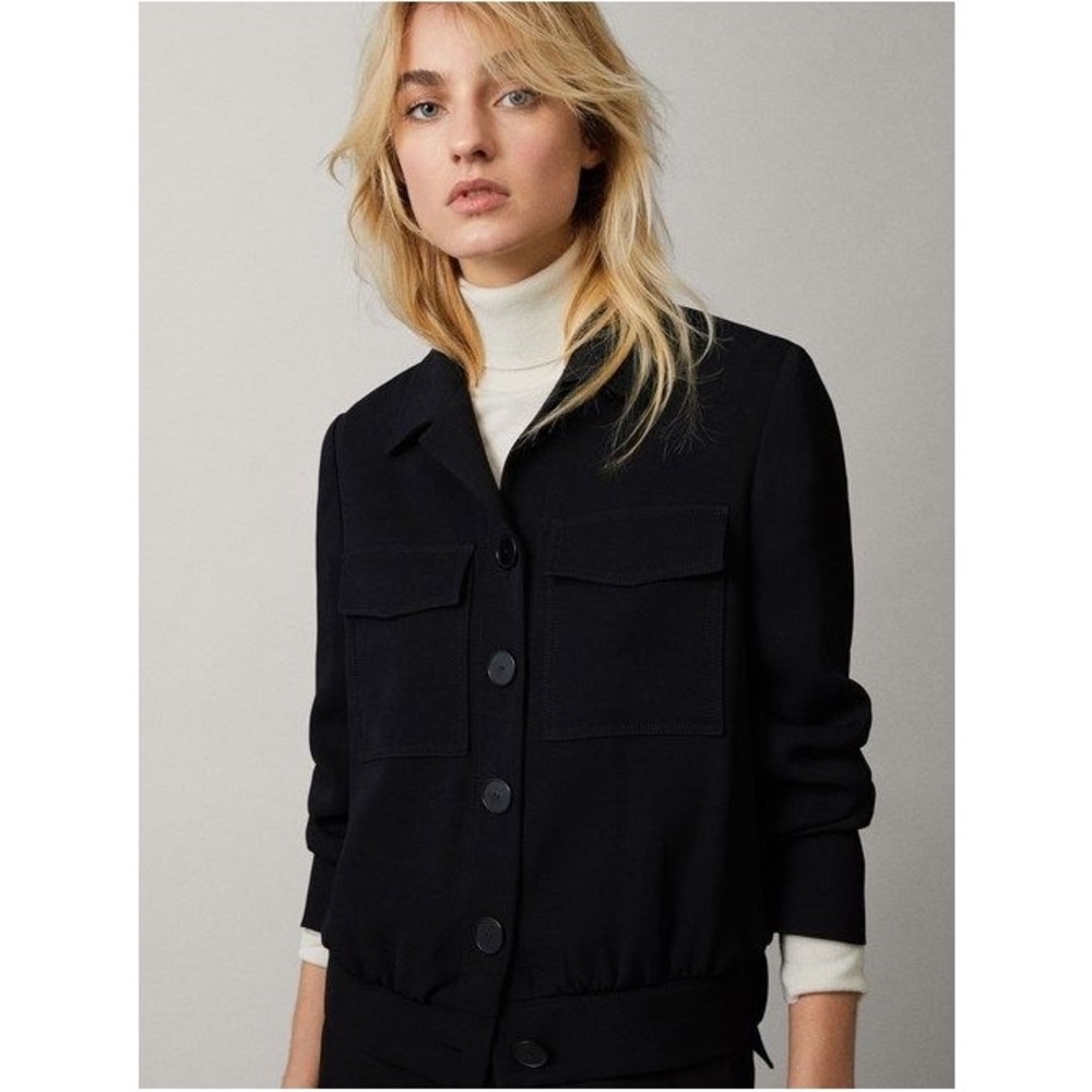 Massimo Dutti Black Jacket Shirt